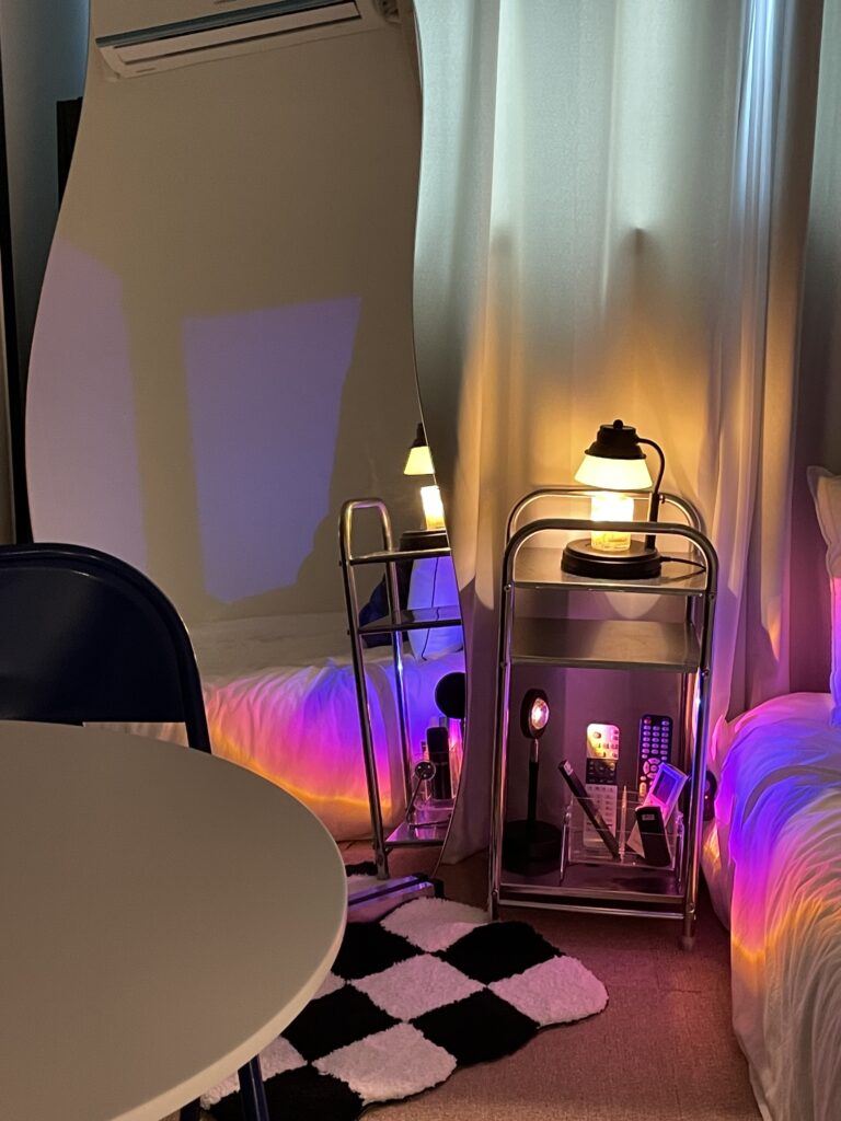 Purple sunset mood light